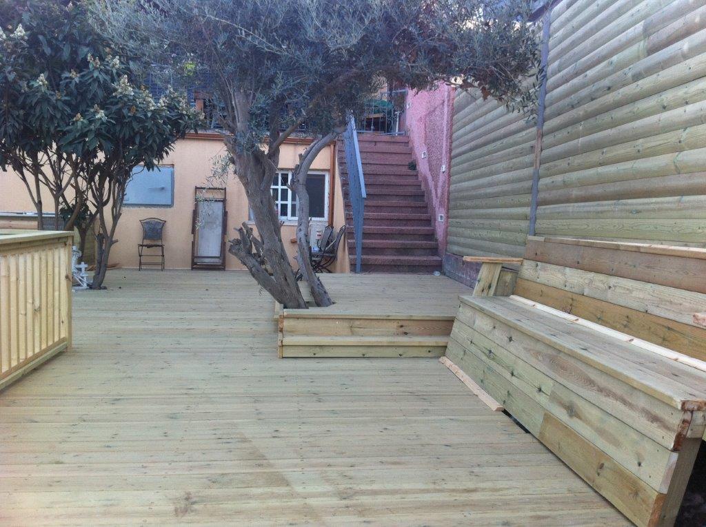 דק וגדר אורן